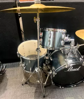 Pearl - Roadshow Complete Drum Kit (18,10,14,SD) with Hardware and Cymbals - Charcoal Metallic 2